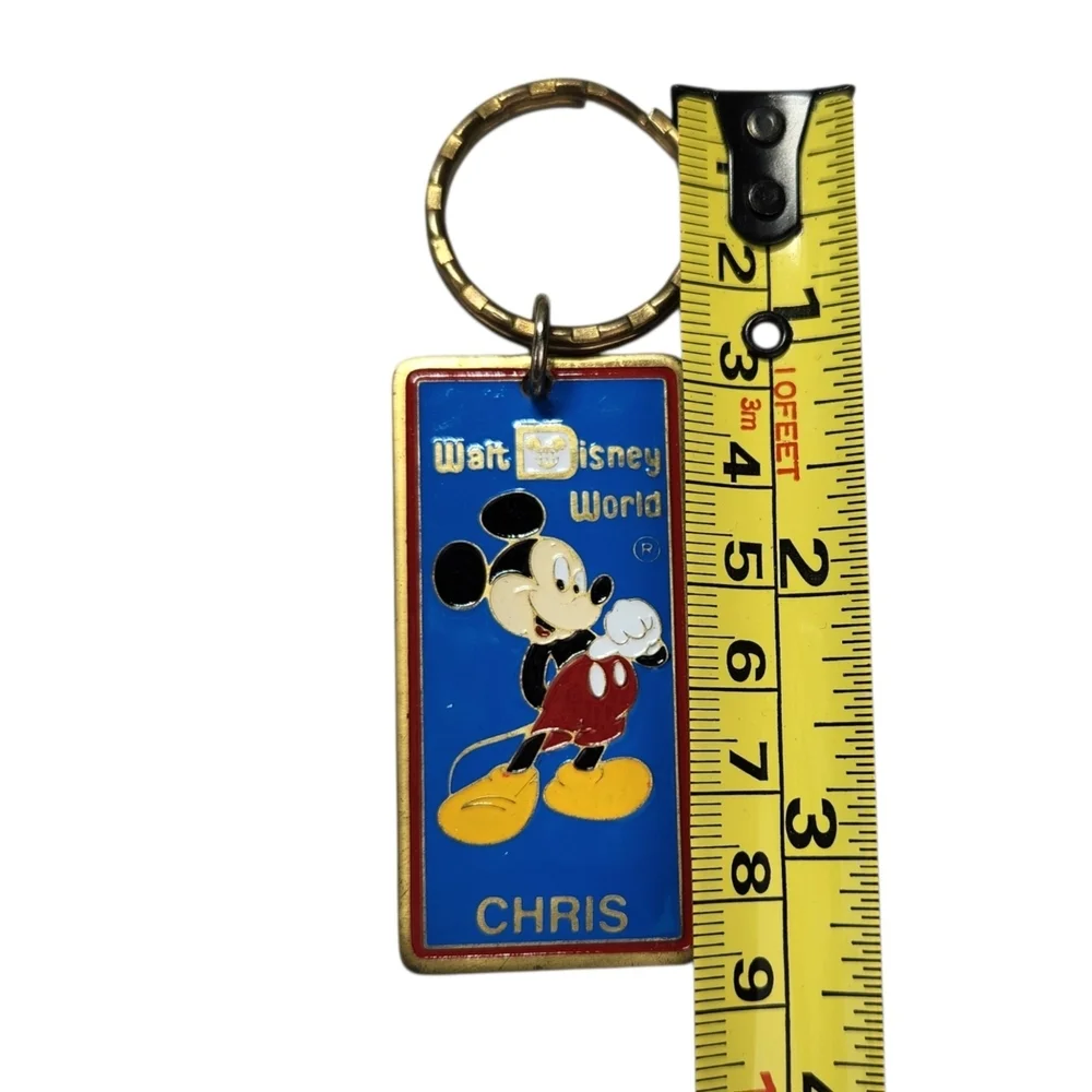 Vintage Walt Disney World Mickey Mouse Keychain - Name 